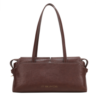 ITBIVIYOS官方向野法棍包植鞣慵懒风大容量单肩包女包质感腋下包