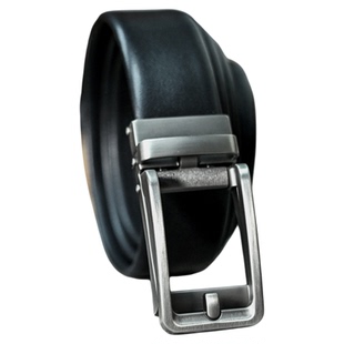 头层牛皮滑动扣男腰带 商务自动扣皮带 针扣外观腰带简约男皮带