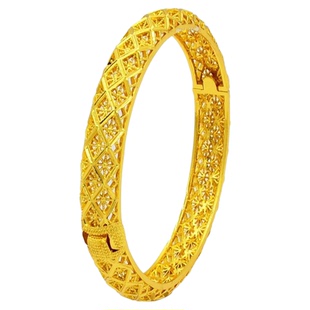 订婚五金首饰仿真假三金一套沙金手镯套装结婚摆台道具婚礼假黄金