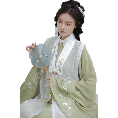 桔屿原创汉服女明制比甲百褶裙