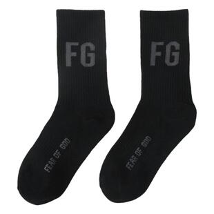 FG字母篮球袜子男女ins潮流个性嘻哈欧美街头中筒韩版篮球袜长袜