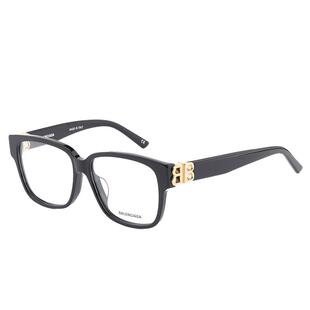 【自营】BALENCIAGA巴黎世家眼镜女黑色板材方框近视镜男 BB0104O