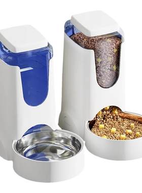 宠物猫咪狗狗饮水猫粮自动喂食器