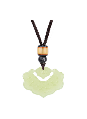 天然和田玉平安锁吊坠女款