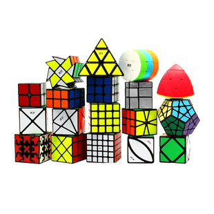 奇艺魔方全套组合二三四五阶枫叶三角镜面异形套装块儿童益智玩具