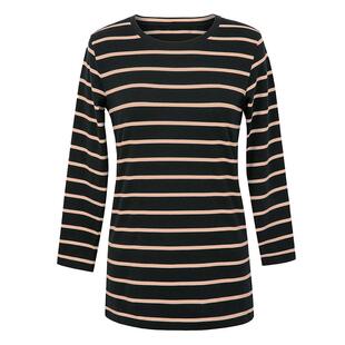 纯棉长袖t恤女士2025秋季新款妈妈装宽松遮屁股中长款上衣打底衫