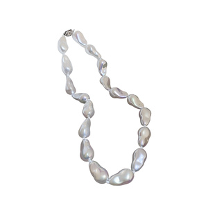 巴洛克异形不规则大珍珠项链夸张颈链轻奢小众毛衣链锁骨链配饰女