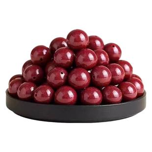 正品天然朱砂散珠朱砂珠子高含量紫砂原石原矿手串diy配件饰品