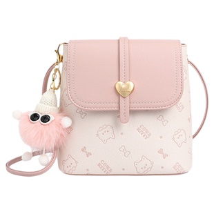 官网正品Cow&Kitty2026新款可爱卡通手机包女轻奢百搭单肩斜挎包
