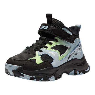 安踏儿童男大童二棉鞋加绒保暖