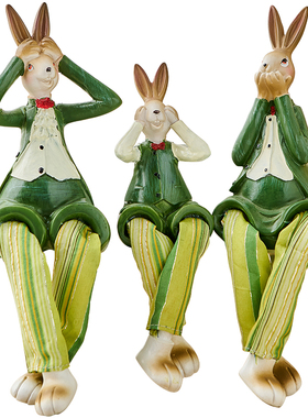 一家三口兔子吊脚娃娃