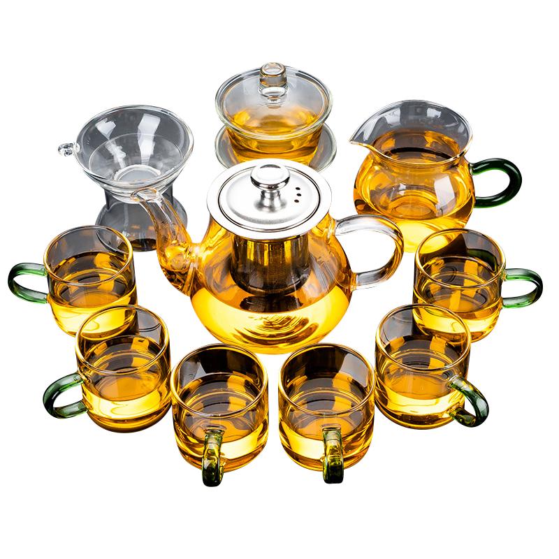 玻璃茶壶茶杯茶具耐热透明泡茶器功夫泡茶壶家用泡茶套装2026新款