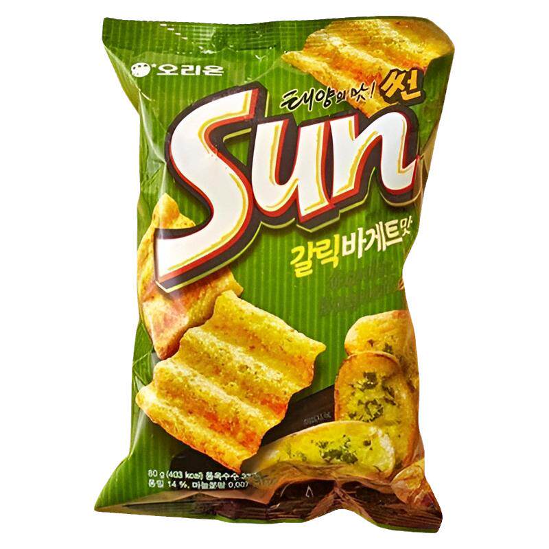 韩国进口零食好丽友香辣法式蒜香面包辣椒干酪杂粮玉米太阳脆片