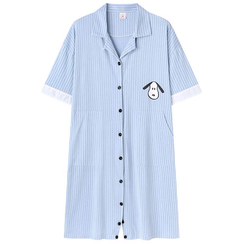 睡裙女士棉感夏季可爱家居服