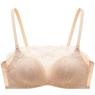 抹胸魔力掌|曼妮芬舒适无钢圈聚拢抹胸文胸防走光蕾丝女士内衣