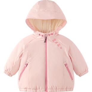 巴拉巴拉宝宝棉服男童女童棉衣婴儿加厚外套冬季新款童装儿童中长