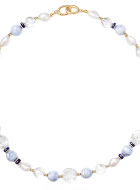 MGS/曼古银灵狐II凤九项链珍珠轻奢时尚高级感水晶锁骨链闺蜜礼物