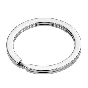 钥匙圈环不锈钢扁圈铁圈圆形加厚配件钥匙圆环大小圈钥匙扣圈环