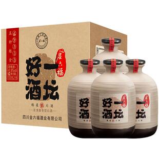 【官方授权】金六福一坛好酒 40.8度兼香型白酒500ml*4四川粮食酒