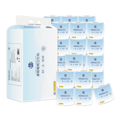 盒马MAX柔韧卷筒卫生纸4层30卷