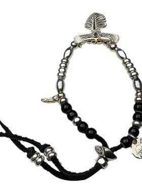 菊地健纯银琉璃珠情侣手环