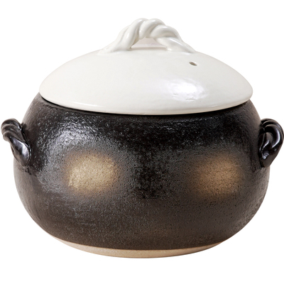 内山窑雪顶栗子锅陶土砂锅