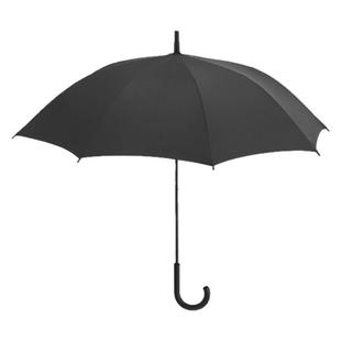 珍妮花经济时尚直骨伞双人加固雨伞长柄家用抗雨伞黑色加大