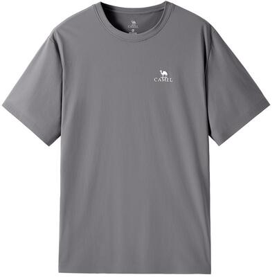 骆驼透气男装短袖高弹