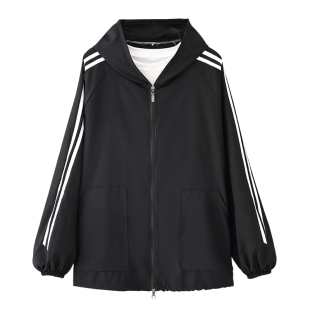 时尚爆款长袖连帽围裙家用干活工作服防污罩衣可定制logo印字餐饮