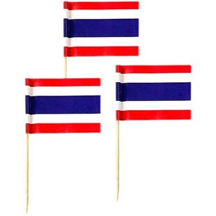 国旗牙签世界杯水果签一次性竹签插旗汉堡三明治签中国小红旗果叉