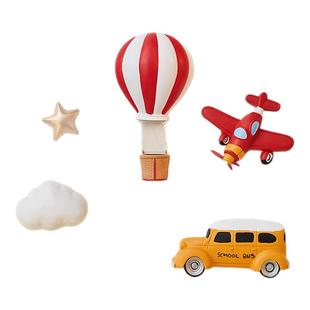 多巴胺飞机热气球壁饰摆件创意可爱墙面客厅装饰品挂件儿童房布置