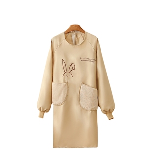 罩衣长袖围裙2025新款厨房专用家用做饭防油防水工作服可外穿年轻