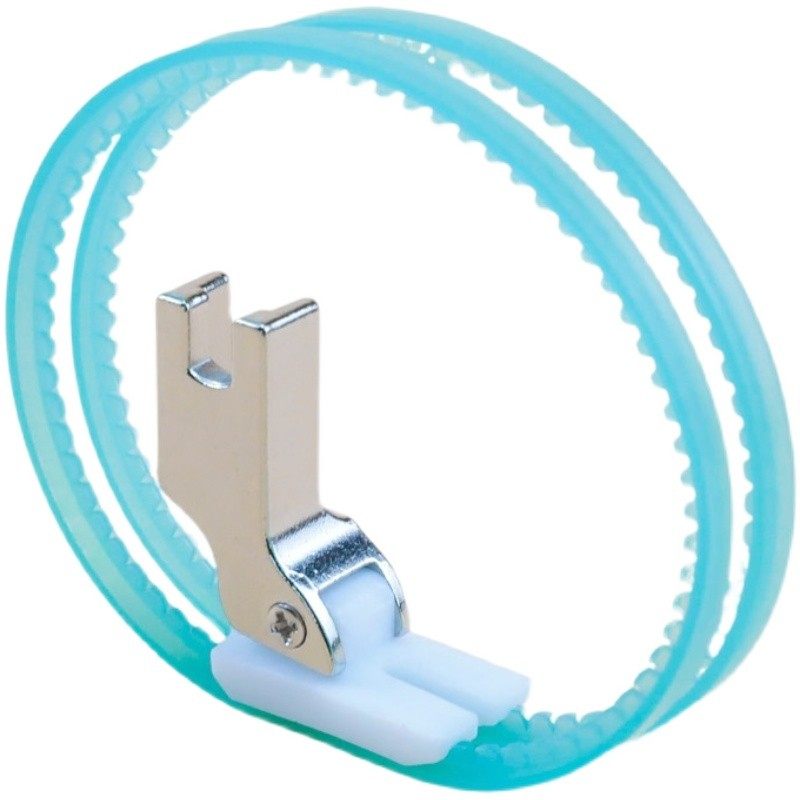 进口TRF1塑料滚轮压脚平车通用羽绒服皮革雪纺缝制双边滚圈缝纫机