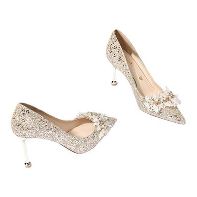 订婚鞋女秀禾服公主婚纱两穿新娘