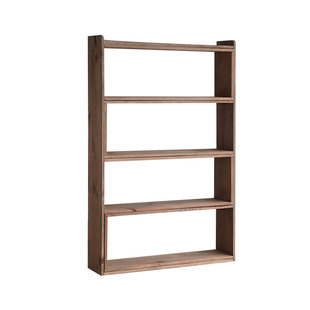 Monet Garden实木多层可伸缩置物架老松木书架桌面落地层架层列架