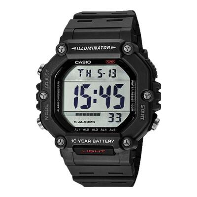 casio卡西欧手表新款运动小方块复古防水手表AE-1600H-8B海外直邮