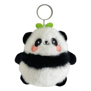 可爱呆萌熊猫包包挂件毛绒玩具公仔书包背包挂饰钥匙扣小礼品礼物