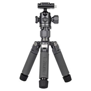 喜乐途M-5G快拆三脚架迷你便携微单相机桌面手机支架拓展全景云台旅行摄影直播爬楼伸缩小型折叠铝合金三角架