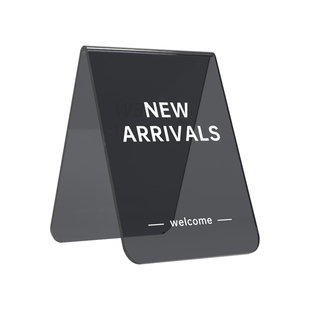 高档亚克力桌牌展示牌定制双面透明服装店新品上市大V型台卡制作餐厅酒店已预订留座立牌禁止吸烟温馨提示牌