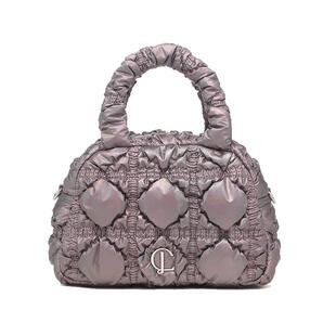 Carlyn GLAM迷你韩国泡泡褶皱设计保龄球包云朵手提包单肩斜挎包