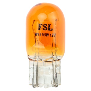 佛山照明T20单丝灯泡汽车转向灯琥珀色T20双丝刹车灯WY21W后尾灯