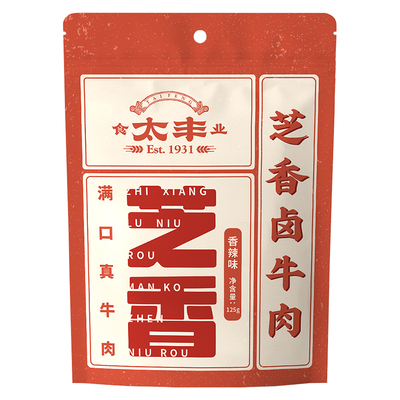 太丰食品芝香牛肉干袋装零食