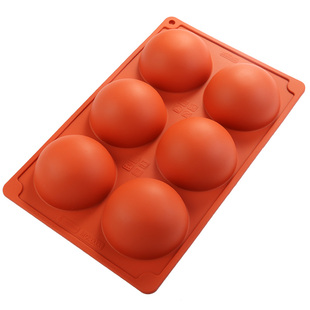 自制半圆球形硅胶雪媚娘流心馅巧克力慕斯蛋糕夹心模具创意食品级