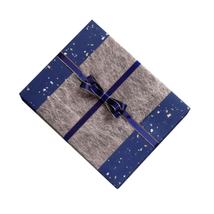 加厚蓝色礼物包装纸大尺寸男生生日礼盒礼品纸圣诞礼物纸高档商务