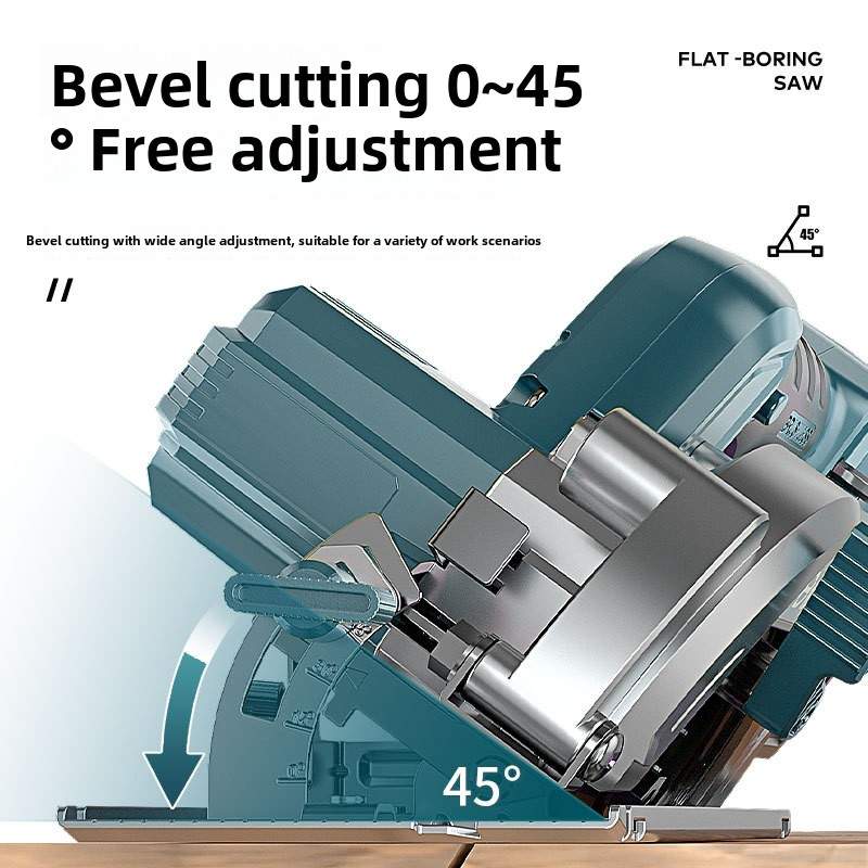 伯尔特大功率电圆锯5.5寸锂电圆盘锯木工石材切割机140mm多功能