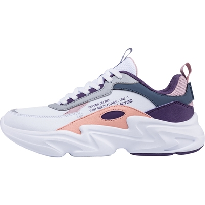 361度女鞋运动鞋皮面老爹鞋