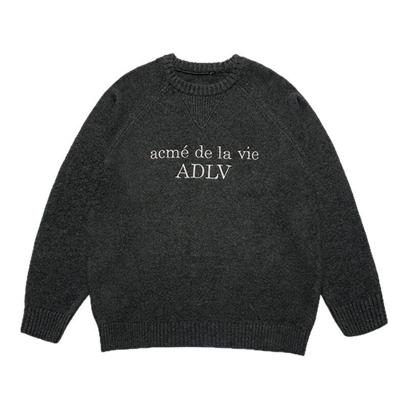 ADLV慵懒风字母印花针织衫秋季