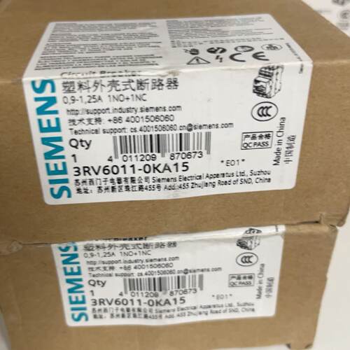 【议价】SIEMENS/3RV6011-0KA15全新原装现货