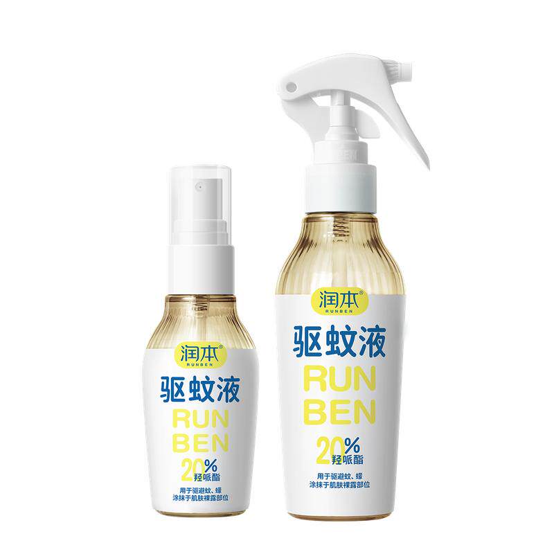 润本派卡瑞丁驱蚊液防蚊喷雾防蚊虫户外专用蚊怕水花露水