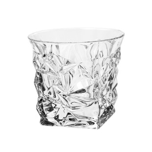 BOHEMIA捷克进口 冰川平底杯水晶玻璃酒杯北欧风格威士忌杯 酒吧